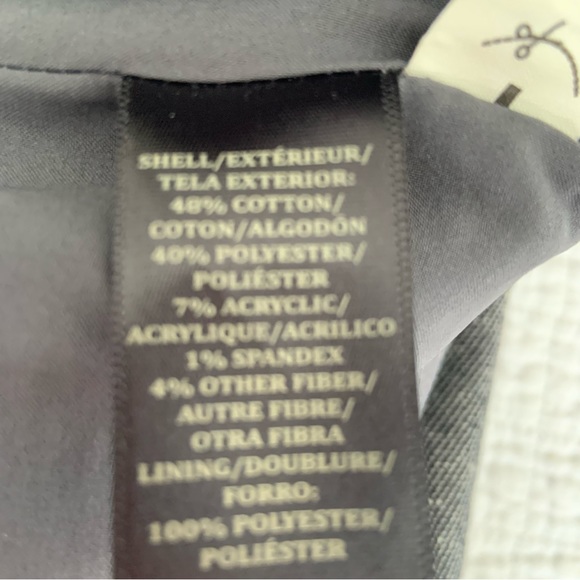 ANN TAYLOR CLASSIC GRAY COTTON BLEND STRAIGHT LEG PANT TROUSER / LINED / 8 - Picture 11 of 13